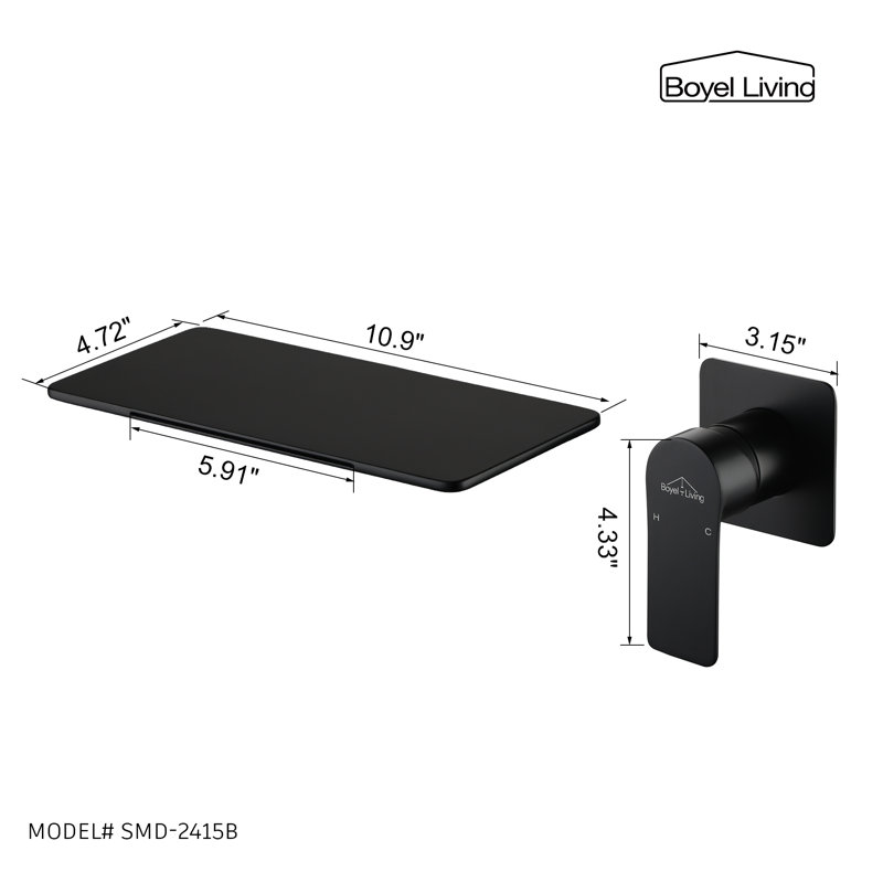 Single-handle Bathroom Faucet, Black