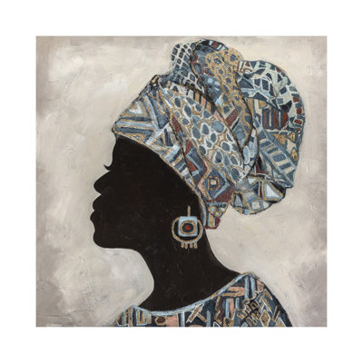 Black African Woman - No Frame Painting on MDF