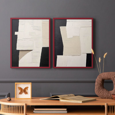 Série ABSTRACT DCLI - reproduction encadrée de qualité supérieure - prête à être accrochée - aucun clou requis - aucun clou requis