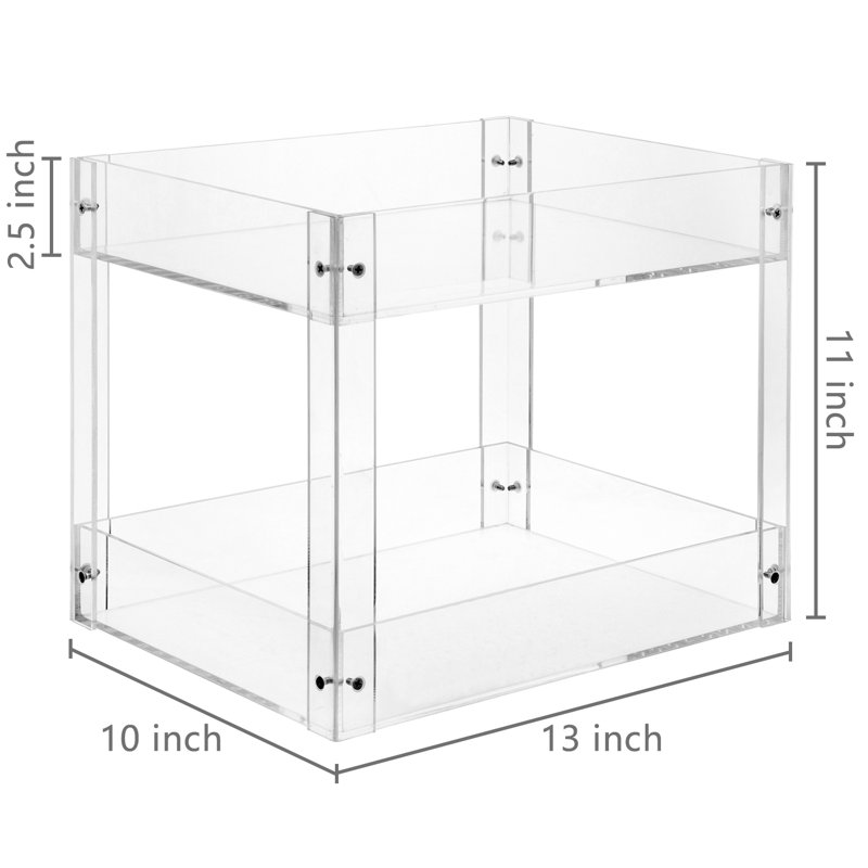 Acrylic 2 Tier Paper Tray File Organiser