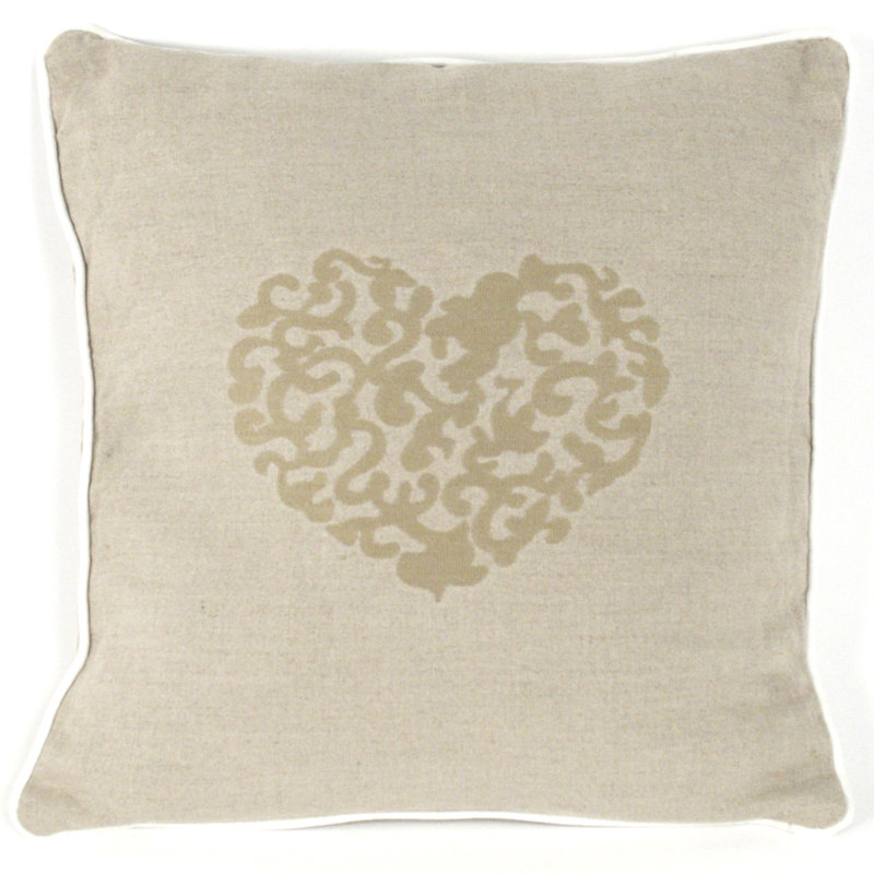 French Linen Square Pillow Cover & Insert