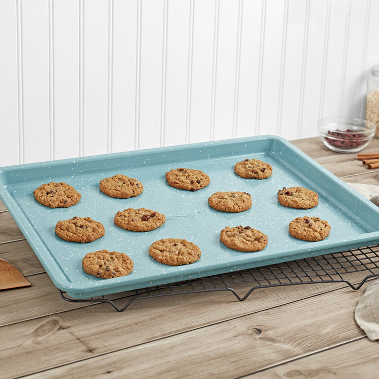 Dolly Non-Stick Steel Cookie Sheet with Rack 17 in x 12 in