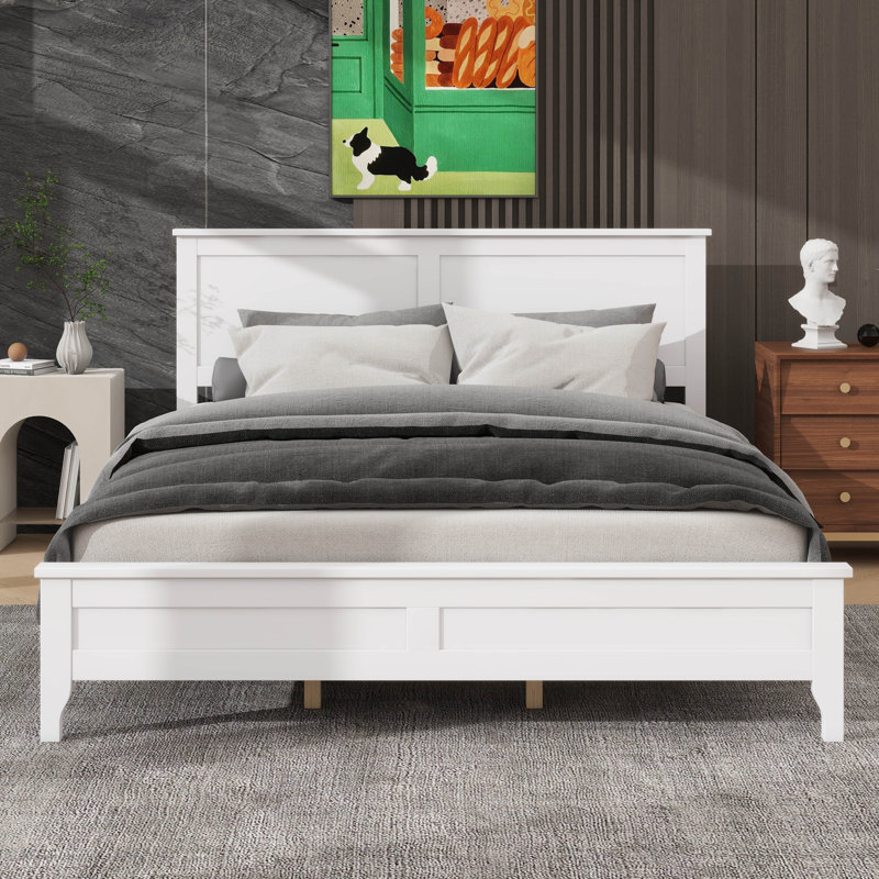 Queen Modern Timber-Constructed Platform Bed