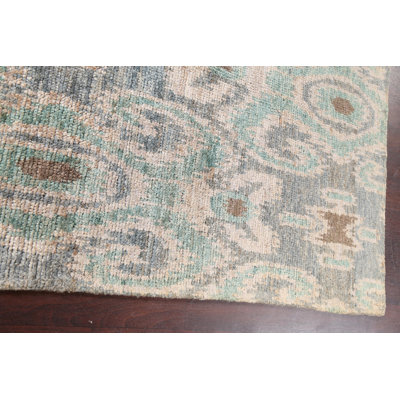 Tapis oriental abstrait marocain noué à la main 5 x 8