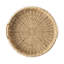 Provence Rattan 16" Circle Tray - Whitewash