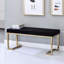 Banc avec base en C en métal