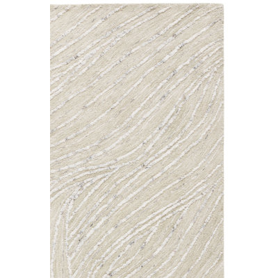 Récolte 805% touffetée à la main 80% laine; Tapis abstrait 20% coton