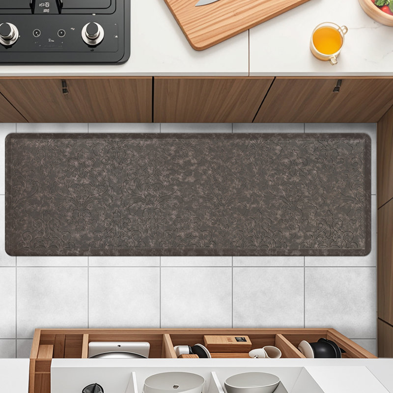 Jaidan Anti-Fatigue Non-Skid Waterproof Kitchen Mat, Brown