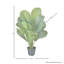 34 po (s) Calathea en pot plante artificielle et arbres