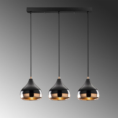 Potts 3 - Light Kitchen Island Dome Pendant