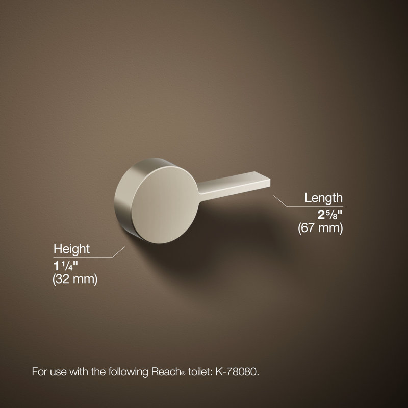 Reach Left-Hand Trip Lever, Vibrant Polished Nickel