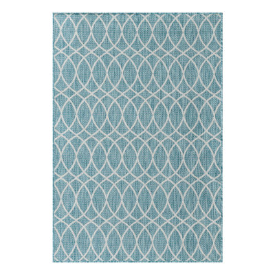 Tapis d'extérieur à treillis léger Aqua_Unique