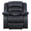 Fauteuil inclinable manuel en cuir végétalien souple de 38 po de largeur (ensemble de 2)-772799308