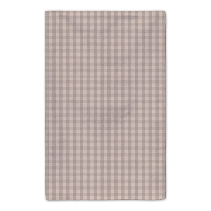 Cotton Plaid Tea Towel Kitchen Towel, Brown