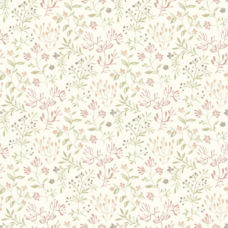 Sirène pré-roulée double rouleau floral, Rose
