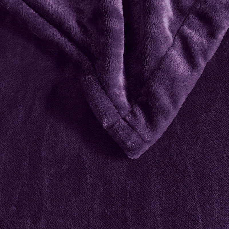 Couverture chauffante ultra-douce chauffante, Double, Mauve