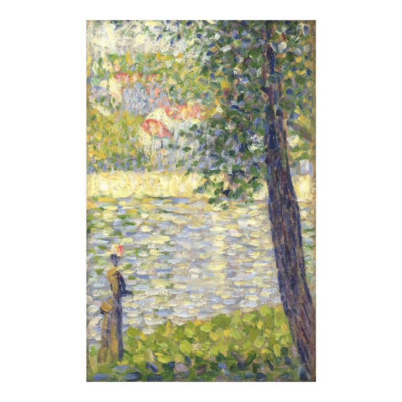«The Morning Walk» par Georges Seurat - Estampe numérique, H 20 po x l 16 po