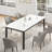78.7" Industrial Dining Table for 6-8, Wooden Kitchen Table with Heavy-Duty Metal Legs & Load Bars, 300 lbs Capacity for Dining Room, Office