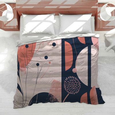 Floral Motif Cool Cotton Blend Floral Comforter