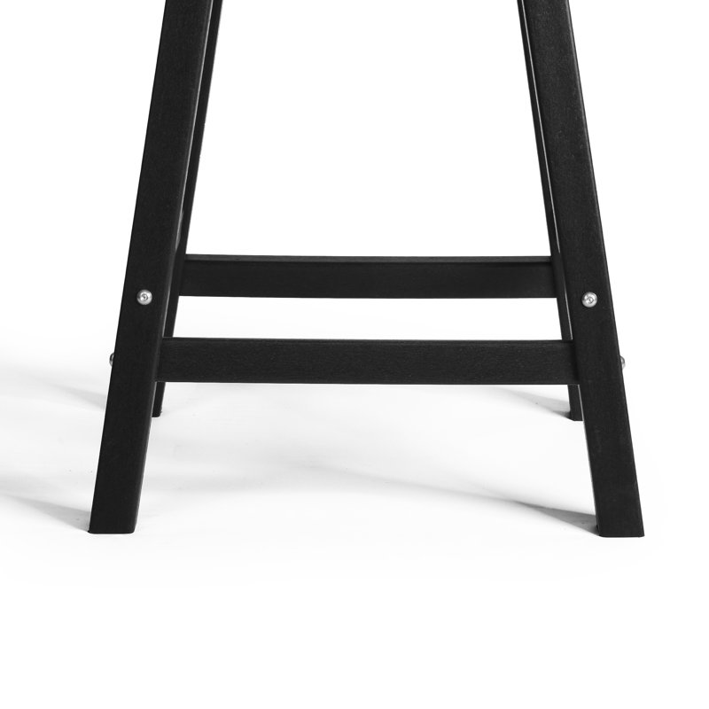 Tabouret de bar Laguna, Tabouret de comptoir (siège d’une hauteur de 24, Noir