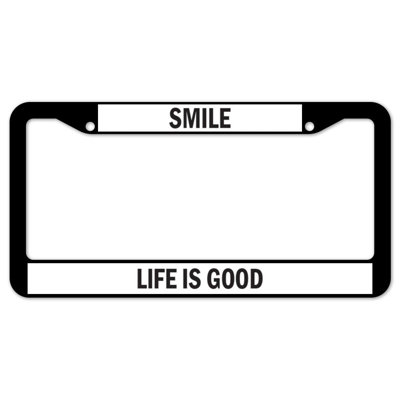 Smile Life Is Good Plate Frame