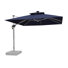Parasol carré en porte-à-faux avec base
