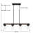 Eleonora 4 - Light Kitchen Steel Dimmable Island Pendant