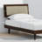 Benoni Wooden Bed With Taupe Cushion-107276661-107276657