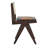Charlies Genuine Leather Solid Wood Cane Side Chair
