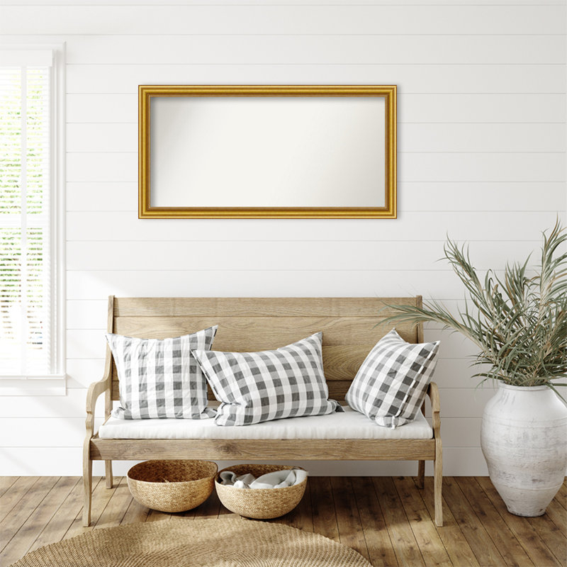 Townhouse Gold Non-Beveled Bathroom Wall Mirror, 23,75 po x 45,75 po