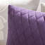 Édredon imprimé en coton simple / simple TG - gris taupe / mauve avec coussins décoratifs hexagonaux