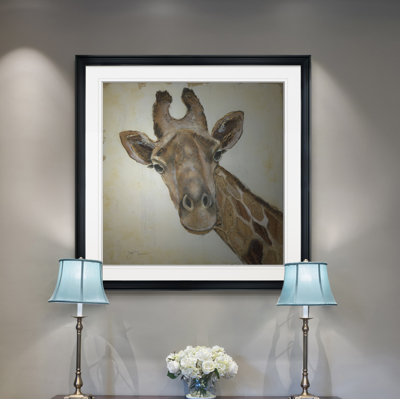 « patterned giraffe », peinture