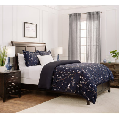 Ultra Soft Sakura Cherry Tree Reversible Duvet Cover Set