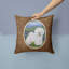 Coussin décoratif intérieur/extérieur contemporain bichon bichon frisé