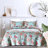 Patchwork Floral Reversible Quilt Set 100% Cotton 3 Piece Lightweight Comforter Bedding Set-1589458126-1586769035