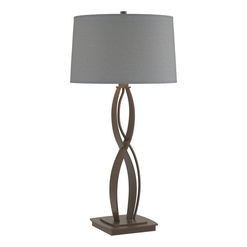 Almost Infinity Table Lamp, Bronze, Flax