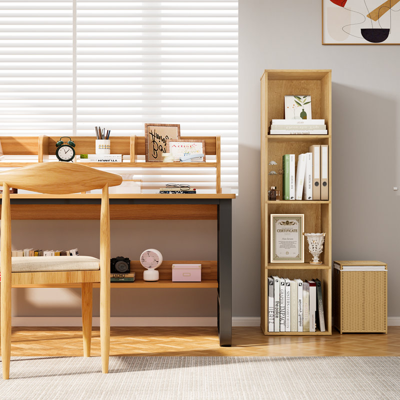 4 Wood Cube Storage, Cube Storage Bookshelf, Cubicle Shelf Bookcase For Living Room, Bedroom, Home Office, Vertical Or Horizontal