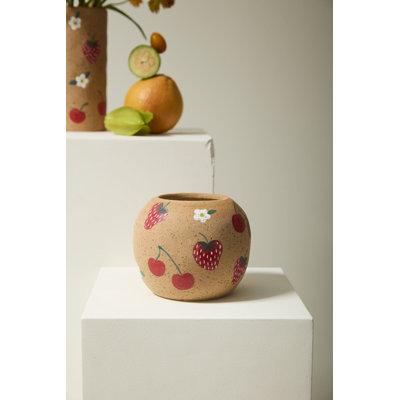 Petit vase cerise
