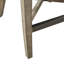 Tabouret de comptoir gris avec détails cloutés en bronze, pieds en bois massif, tabouret pivotant d'une hauteur de 40,34 po, revêtement, assise d'une hauteur de 25,25 po, 300 lb-95684339