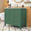 Meuble-lavabo 36 po avec lavabo en céramique, portes à fermeture en douceur et tiroirs de différentes tailles-114285701