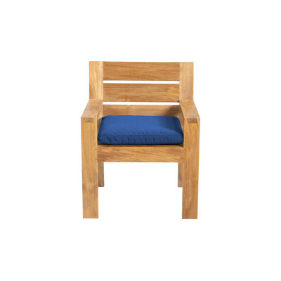 Chaise de salle à manger d'extérieur en teck Pacific (ensemble de 2)
