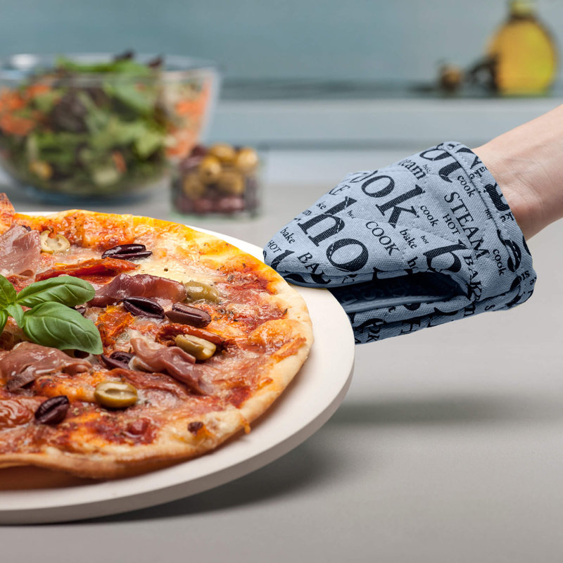Silicone Hot Grab Mini Oven Mitt, Provence Blue