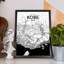 Kobe City Map - No Frame Print-2085113640