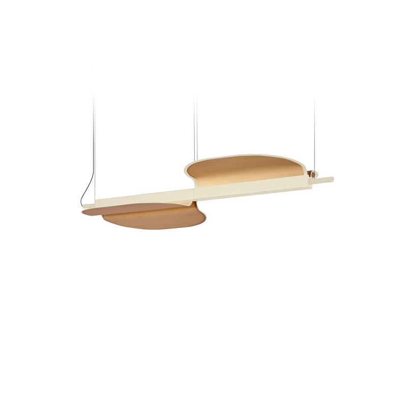 Omma 2 - Light LED Pendant, Matte Black, Natural Beech