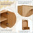 Farmhouse All-in-One Hall Tree with Arched Design and 3 Cabinets-1569210750
