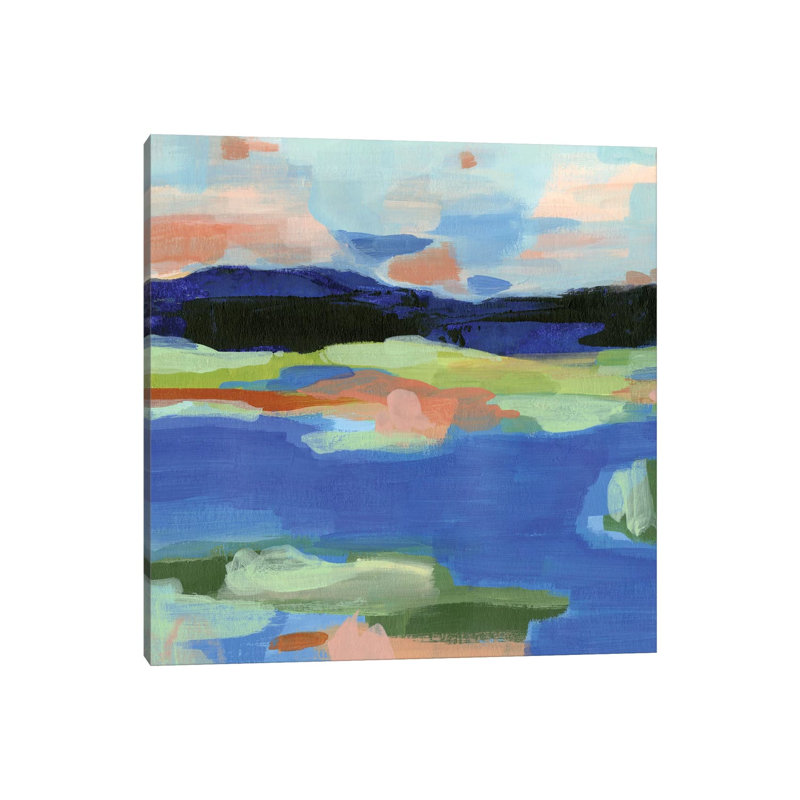 Blue Landing II by Annie Warren - Wrapped Canvas Gallery-Wrapped Canvas Giclée, 30.48 cm H x 30.48 cm W