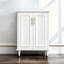 Banc de rangement blanc en bois manufacturé
