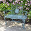 Banc de jardin en mosaïque en métal San Marino - Sardaigne - L 47,25 po