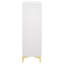 Commode rectangulaire blanche à 5 tiroirs Karena