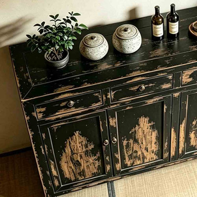 Armoire décorative rétro vieillie